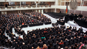 1990, Bundestagssitzung im Reichstagsgebäude am 4. Oktober