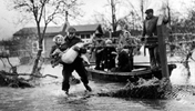 1962, Rettung von der Sturmflut Eingeschlossener