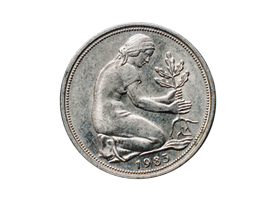 50-Pfennig-Münze