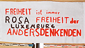 Transparent der Luxemburg-Demonstration vom 17. Januar 1988