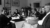 Arbeitssitzung von Mitgliedern des Neuen Forums in der Wohnung von Bärbel Bohley am 29. Oktober 1989