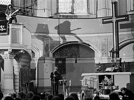 Die Band „Freygang” in der Berliner Zionskirche im Oktober 1987