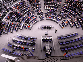 Erste Sitzung des 17. Deutschen Bundestages am 27. Oktober 2009