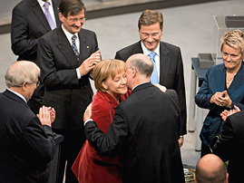 Bundeskanzlerin Angela Merkel und Bundestagspräsident Norbert Lammert