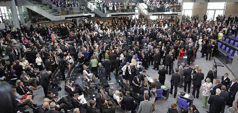 Plenum während der 14. Bundesversammlung