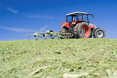 Trecker bei Grasschnitt