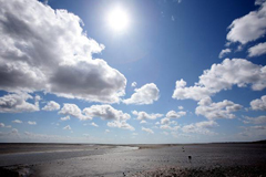 Wolken über der Nordseeküste