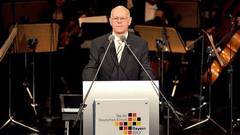 Bundestagspräsident Norbert Lammert zum Tag der Deutschen Einheit in der Bayerischen Staatsoper in München. 