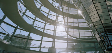 Inneres der Reichstagskuppel