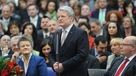 Bundespräsident Gauck nimmt die Wahl an.