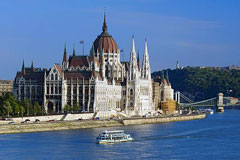 Parlament an der Donau in Budapest, Ungarn