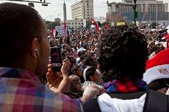 Demonstrationen am zentralen Tahrir Platz in Kairo