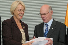 Susanne Kastner (SPD) und Bundestagspräsident Norbert Lammert