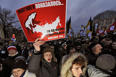 Demonstration in Russland