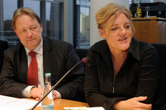 Joachim Spatz, und Hilde Johnson, die Sonderbeauftragte der Vereinten Nationen für den Südsudan.