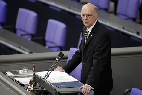 Bundestagspräsident Prof. Dr. Norbert Lammert bei seiner Rede in der 14. Bundesversammlung.