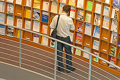 Blick in die Bibliothek