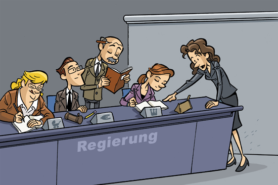 Kontrolle der Regierung