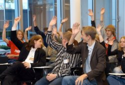 Young people during the role-playing game