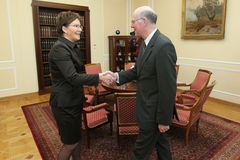 Sejm-Marschallin Ewa Kopacz und Norbert Lammert