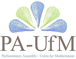 Logo of the Parliamentary Assembly of the Union for the Mediterranean (PA-UfM)