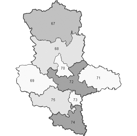 Wahlkreise in Sachsen-Anhalt