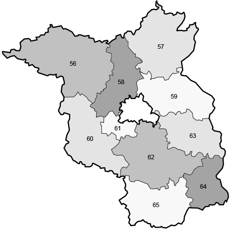 Wahlkreise in Brandenburg