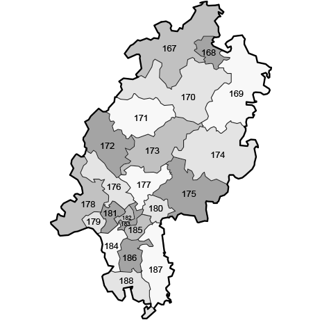 Wahlkreise in Hessen