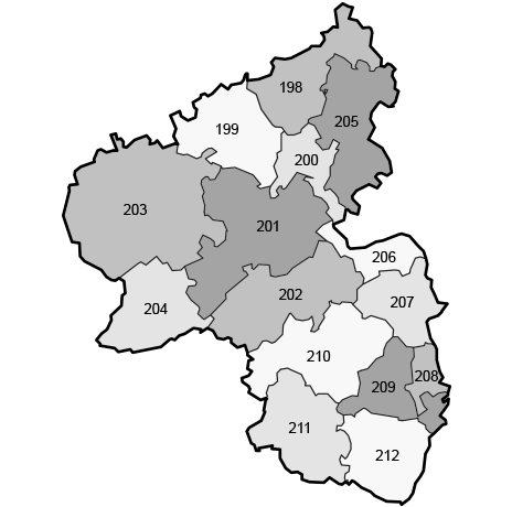 Wahlkreise in Rheinland-Pfalz