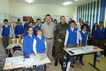 Hellmut Königshaus besucht Walter Happel, SJ,  der das Loyola Gymnasium in Prizren leitet.	!Um solchen Aufbau zu ermöglichen, sind unsere Soldatinnen und Soldaten im Kosovo!