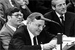 20.03.1981: Oppositionsführer Helmut Kohl (vorn) und seine Fraktionskollegen Philipp Jenninger (l) und Walther Leisler Kiep (r)