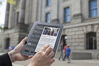 Die Bundestags-App auf einem Smartphone