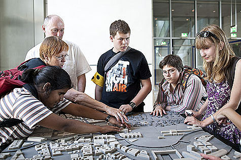 Modell des Parlamentsviertels