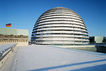 Reichstagskuppel im Schnee