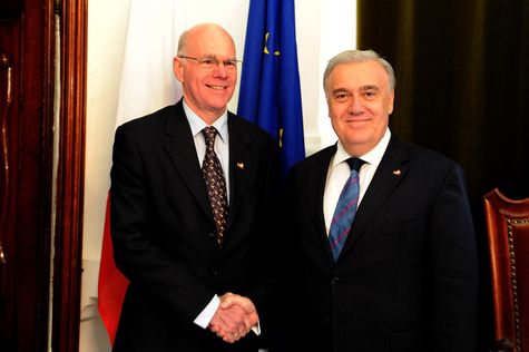 Bundestagspräsident Norbert Lammert, Dr. Michael Frendo, Sprecher des Repräsentantenhauses der Republik Malta