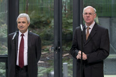 Der französische Parlamentspräsident Bartolone (links) und Bundestagspräsident Prof. Dr. Norbert Lammert