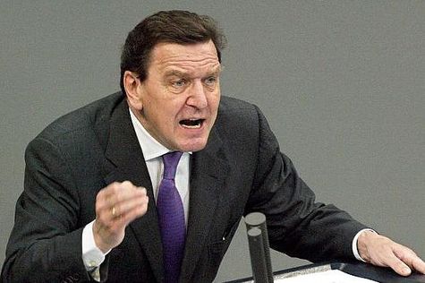 Bundeskanzler Gerhard Schröder am 13.2.2003