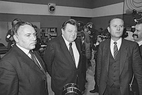 CSU-Vorsitzender Strauß als Zeuge vor dem Flick-Untersuchungsausschuss 1984