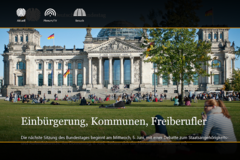 Abbildung des  Reichstagsgebäudes auf der Windows-8-App