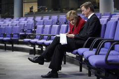 Bundeskanzlerin Angela Merkel und Außenminister Guido Westerwelle
