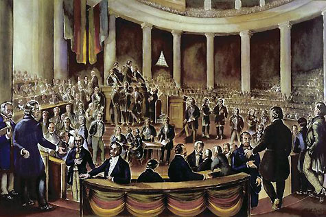 National Assembly in May 1848 in Frankfurt