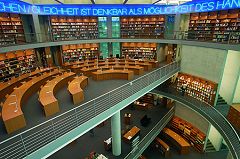 View of the Library of the German Bundestag