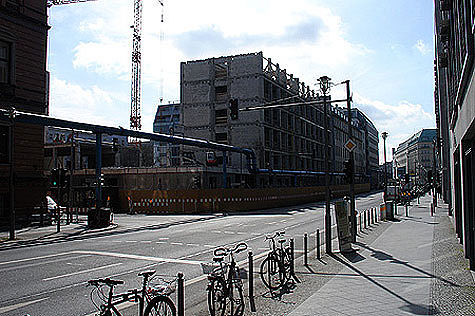 Stand der Umbauarbeiten am 25. März 2009