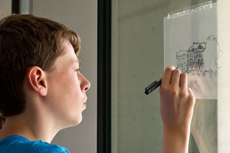 Ferien-Workshop 'Zeichensprachen - Linienflüge und andere Kunststücke' am 29. Juni 2012