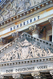 Portals of the Bundesrat and Bundestag buildings