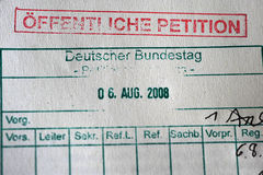 Blick in die Registratur der Anträge des Petitionsausschusses