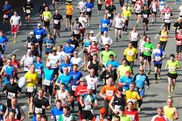 Läufer beim 28. Hamburg Marathon