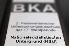 Ein Aktenordner mit der Aufschrift NSU