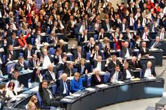 Der Deutsche Bundestag bei einer Abstimmung