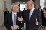 Präsident der Assemblée nationale Claude Bartolone (links) und Bundestagspräsident Norbert Lammert